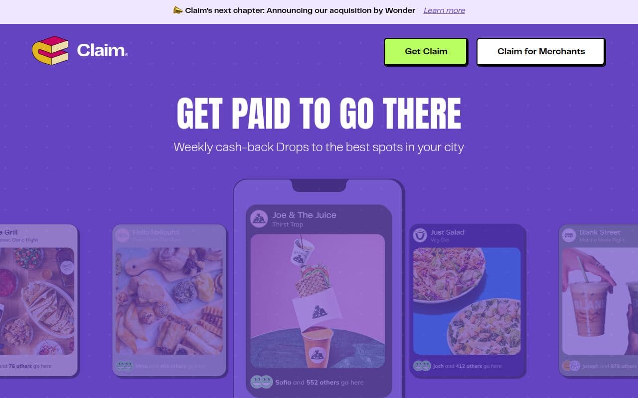 Claim (Acquired by GrubHub)
